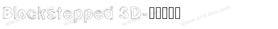 Blockstepped 3D字体转换